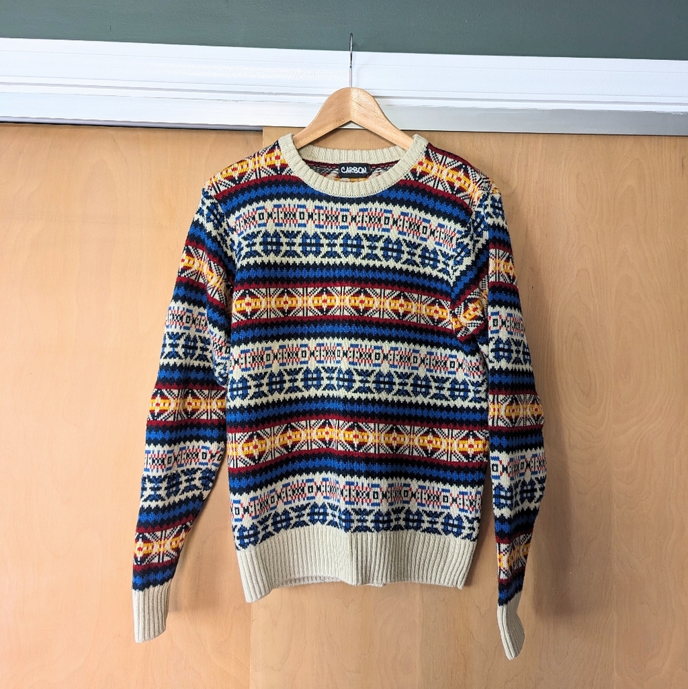 Late 90s vintage fair isle sweater